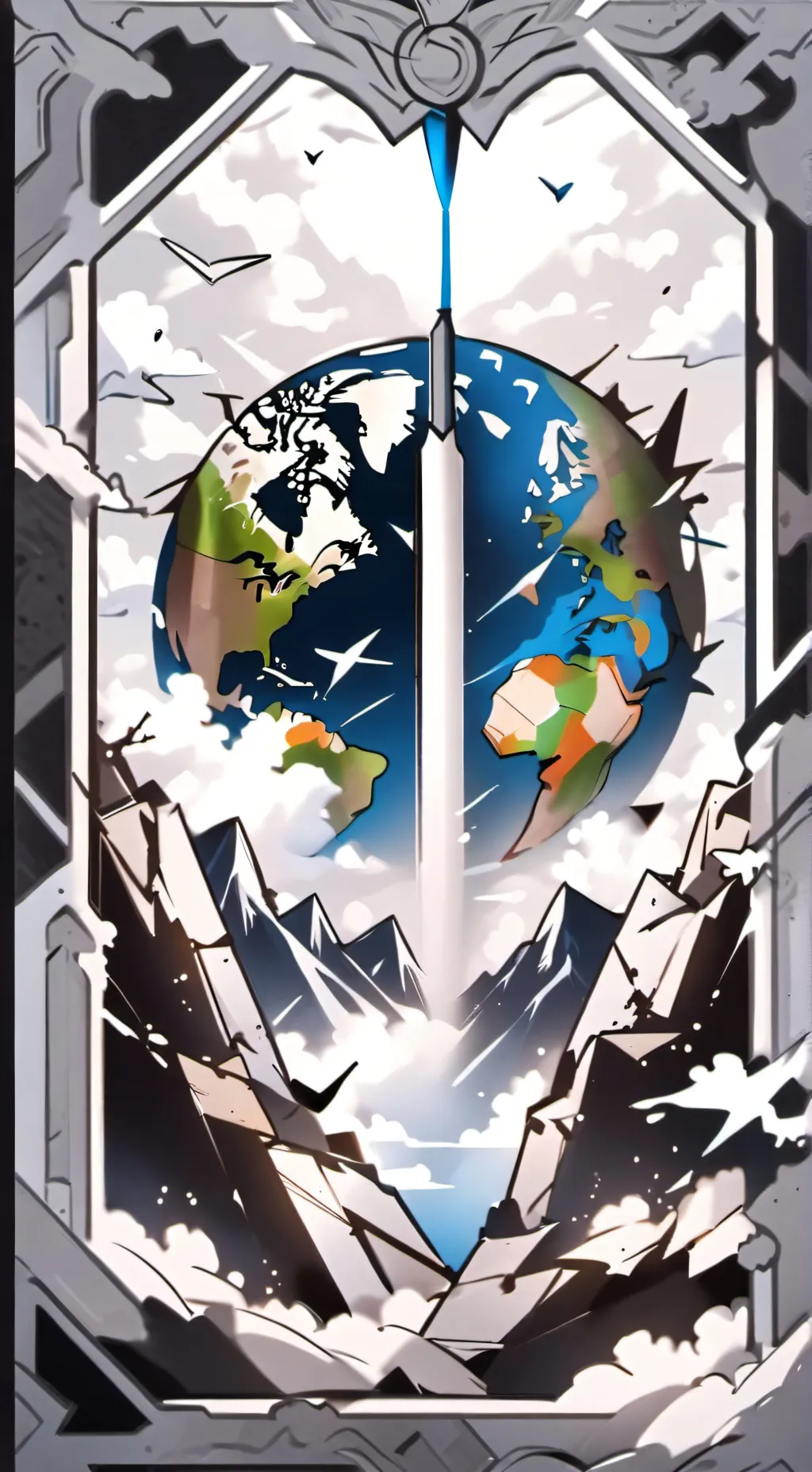 ai character: earth is dead  background