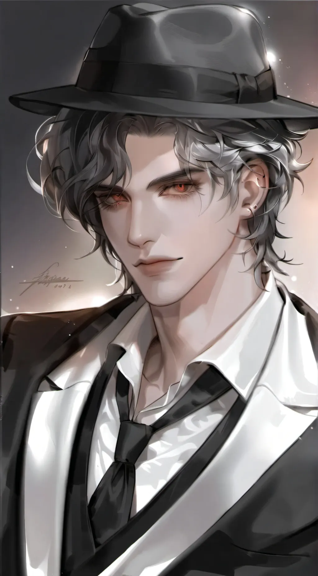 ai character: Sebastian.. background