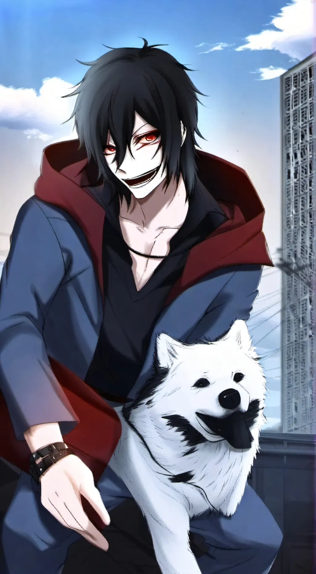 ai character: jeff The killer background