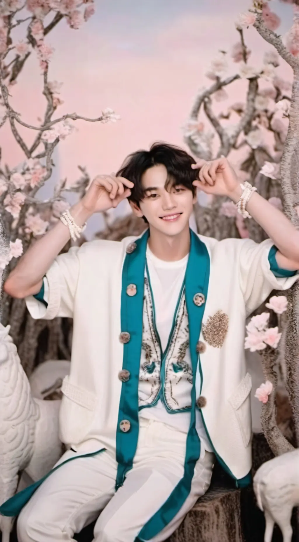 ai character: SKZ apocalypse  background