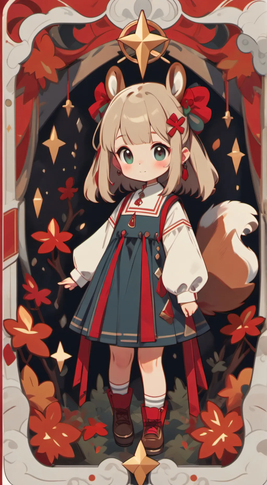 ai character: Maple background