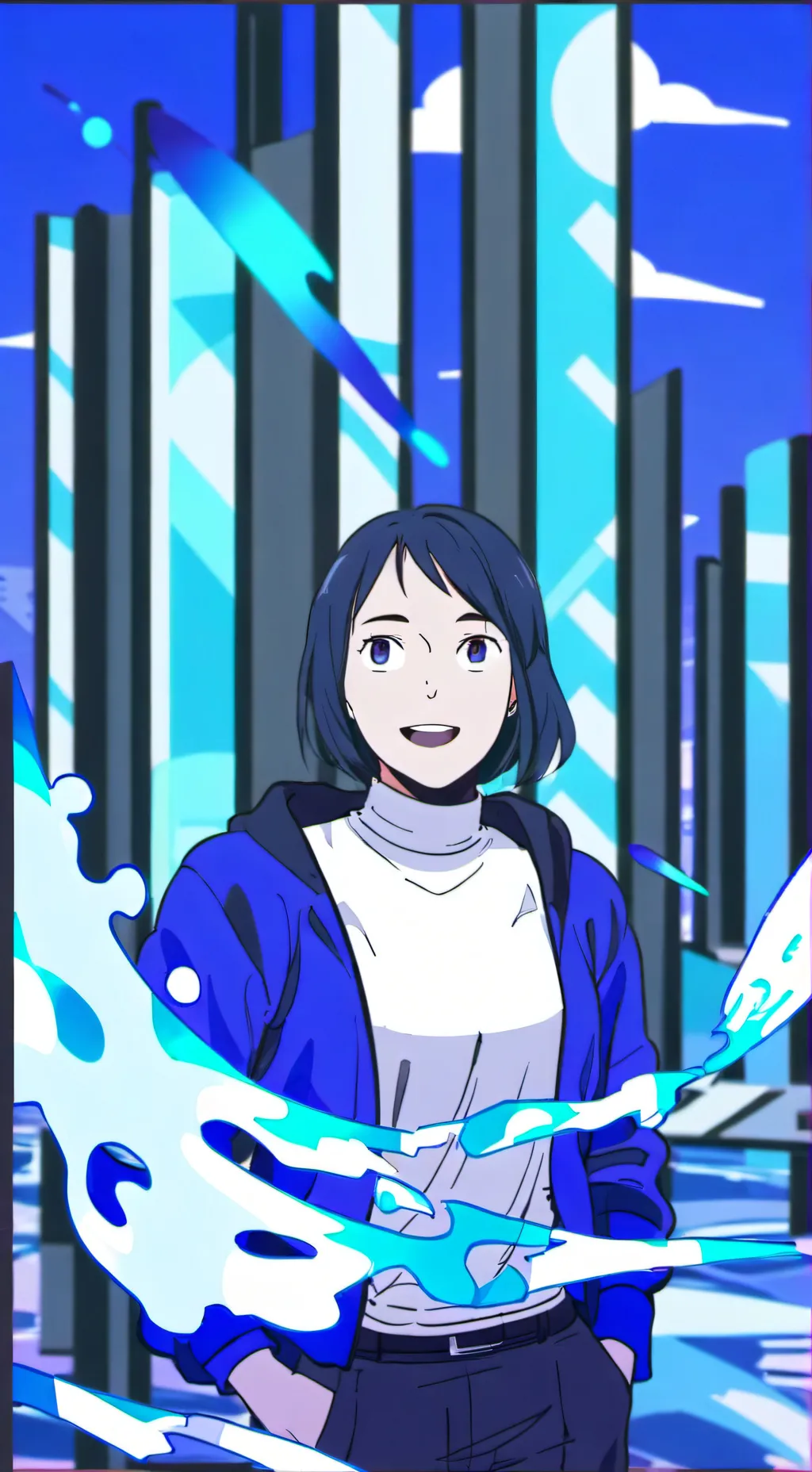 ai character: Вирус  background