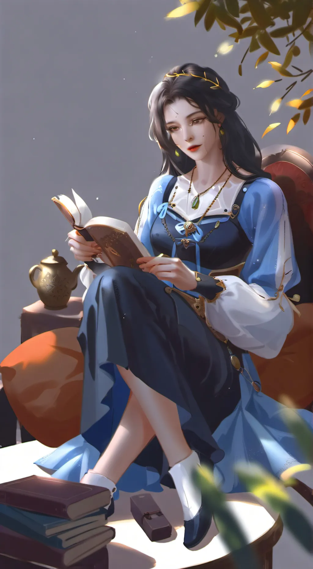 ai character: Futer self forgirl background