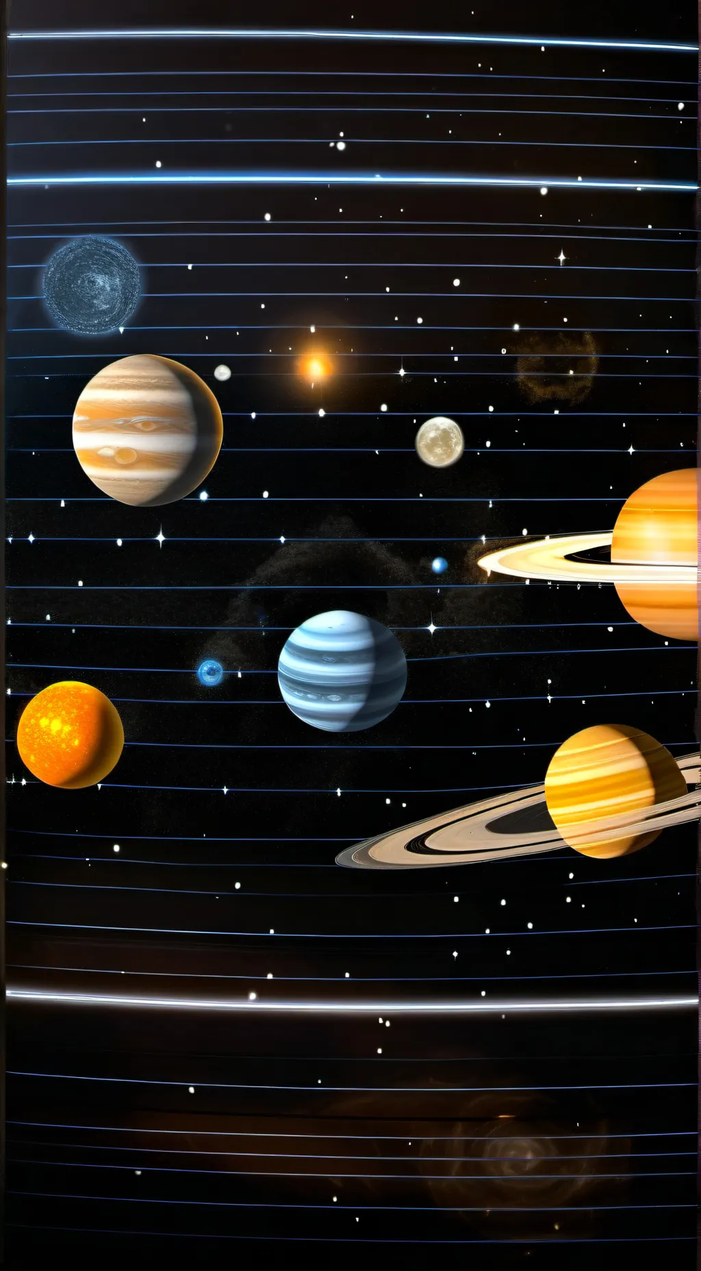 ai character: the solar system  background