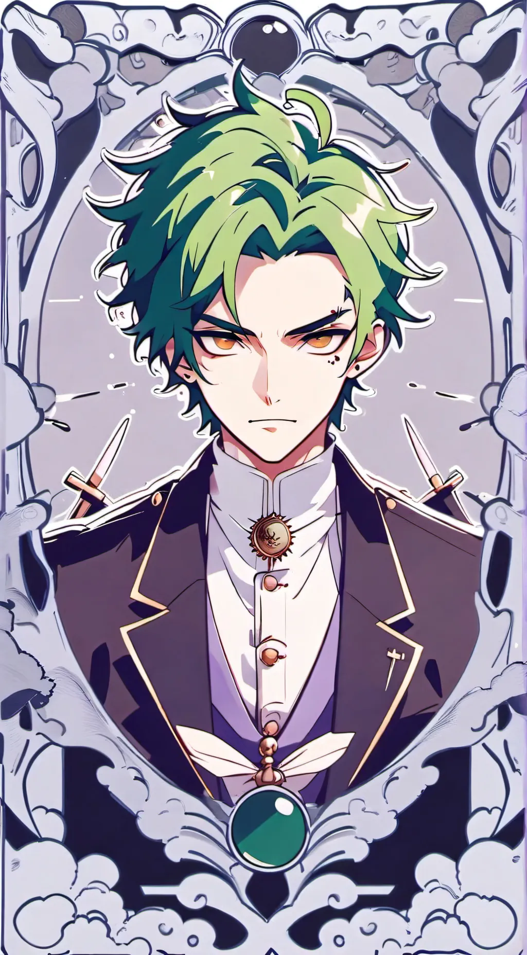 ai character: Villian deku MHA background