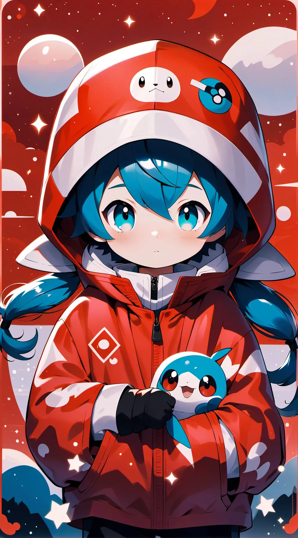 ai character: Ice background