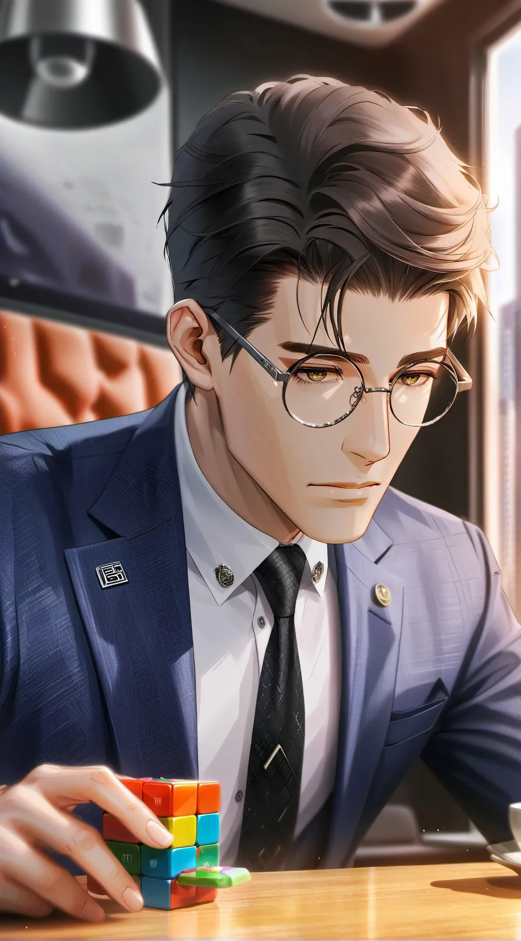 ai character: The Complex Coffee Conundrum background