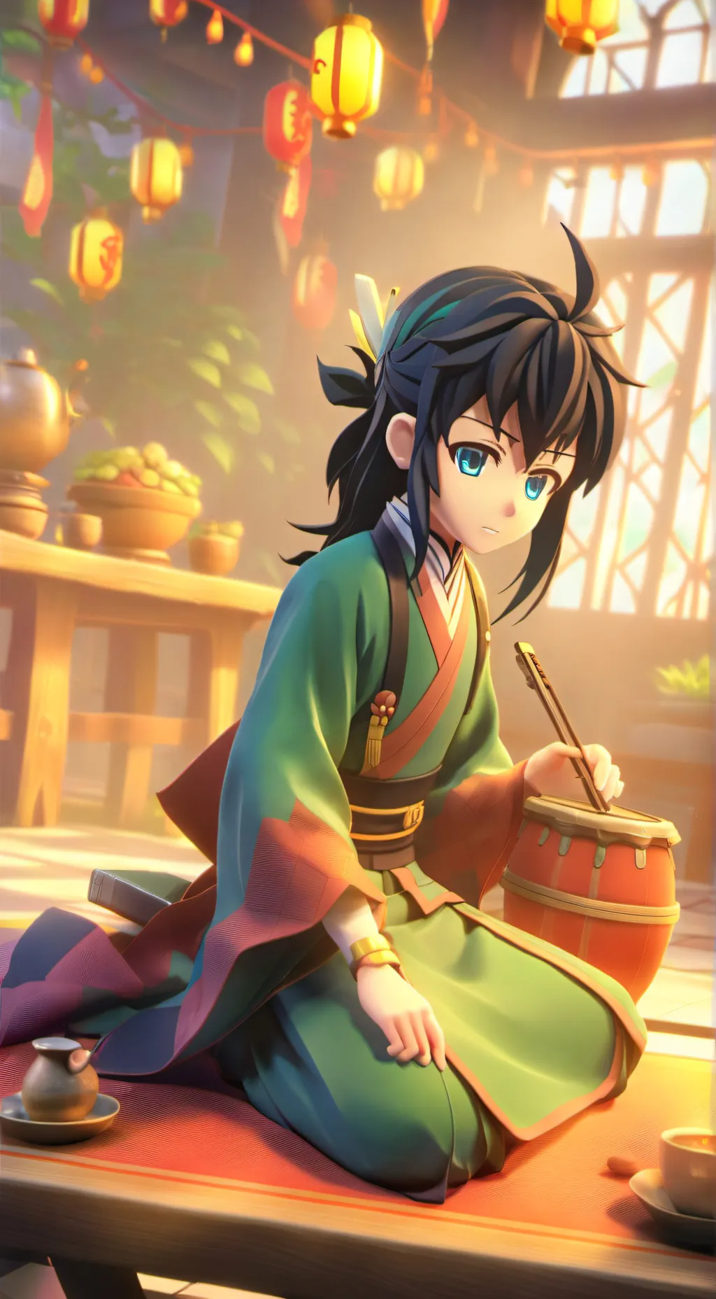 ai character: Muchiro background