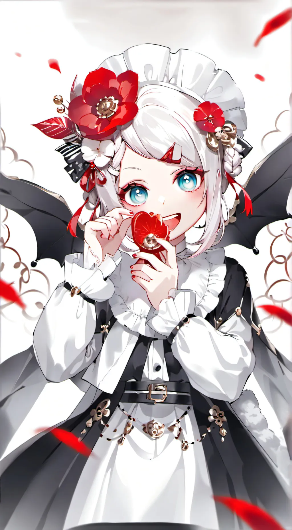 ai character: evil baby  background