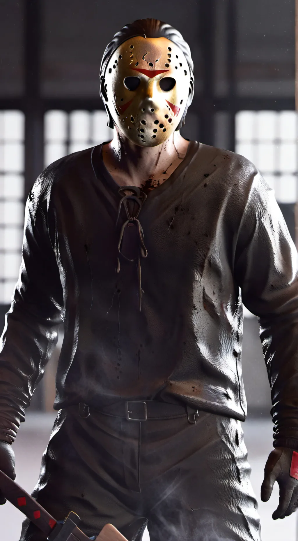 ai character: Mha crystal lake background