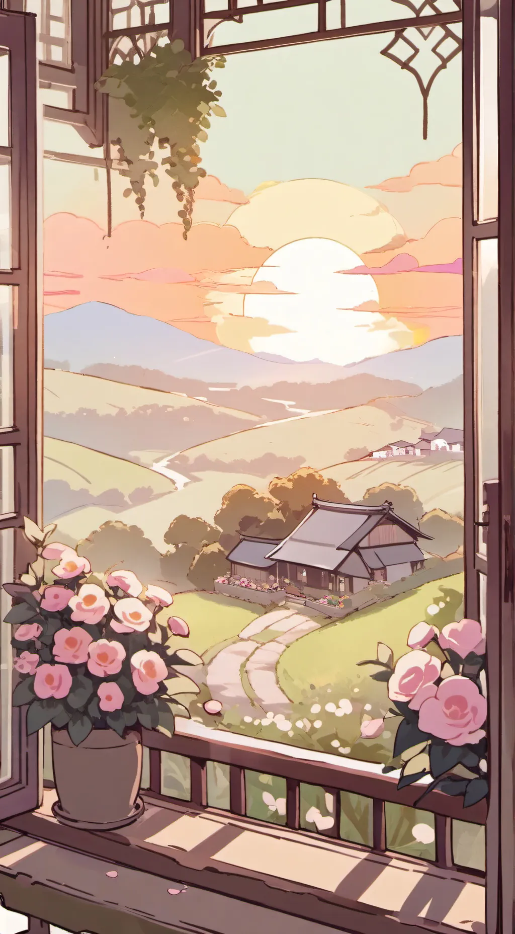 ai character: girl test background