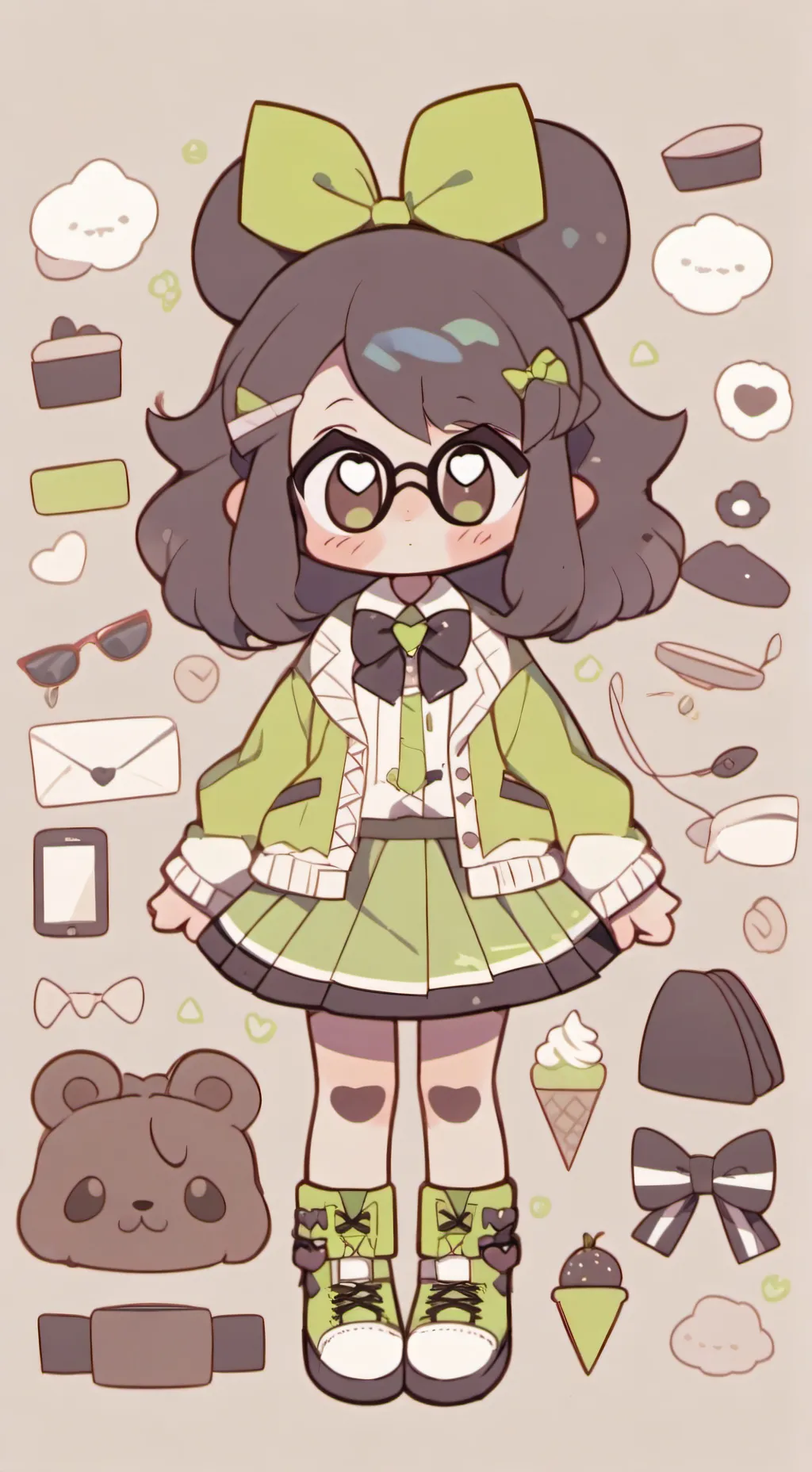 ai character: Vee  background