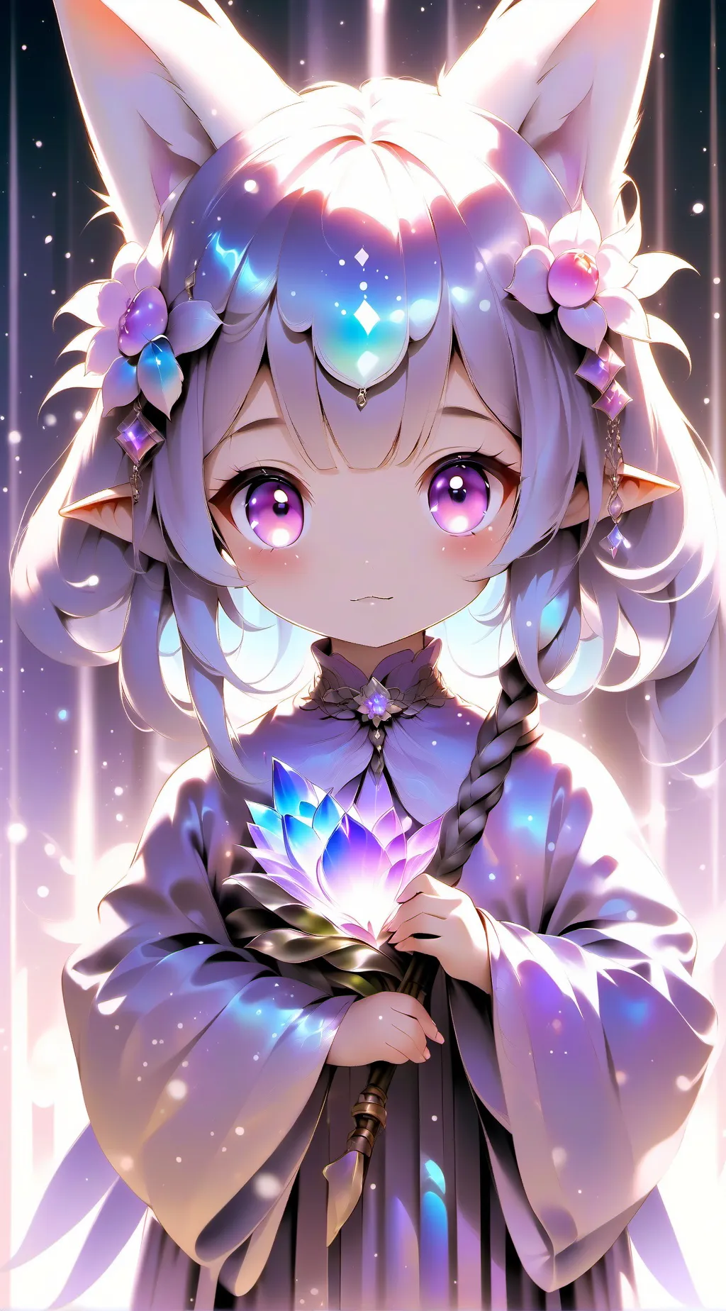 ai character: chesca (emoji cat) background