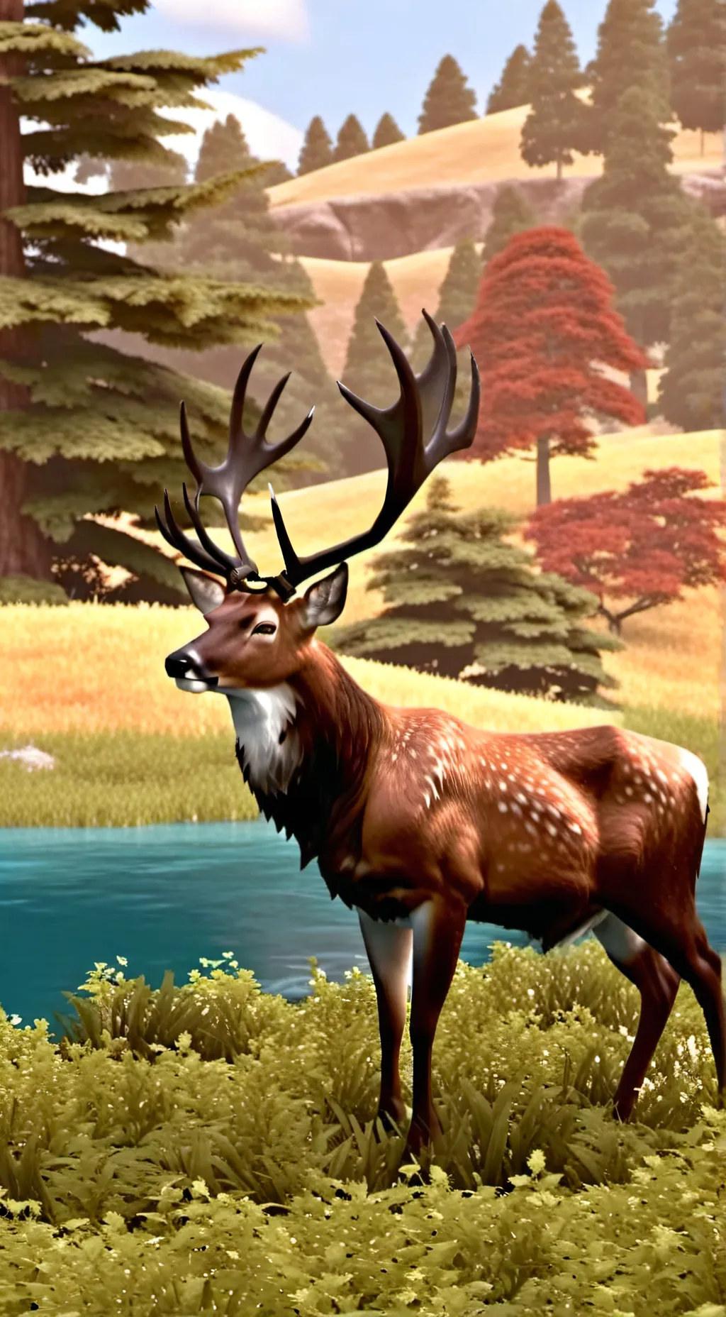 ai character: 99NightsInAForest! background