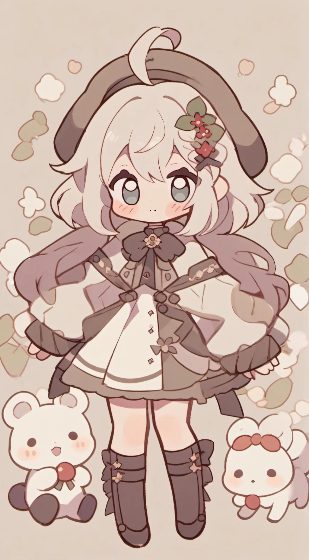 ai character: Нини🤎 background