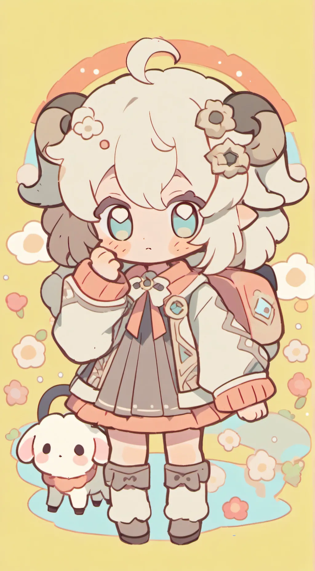 ai character: Sheep background