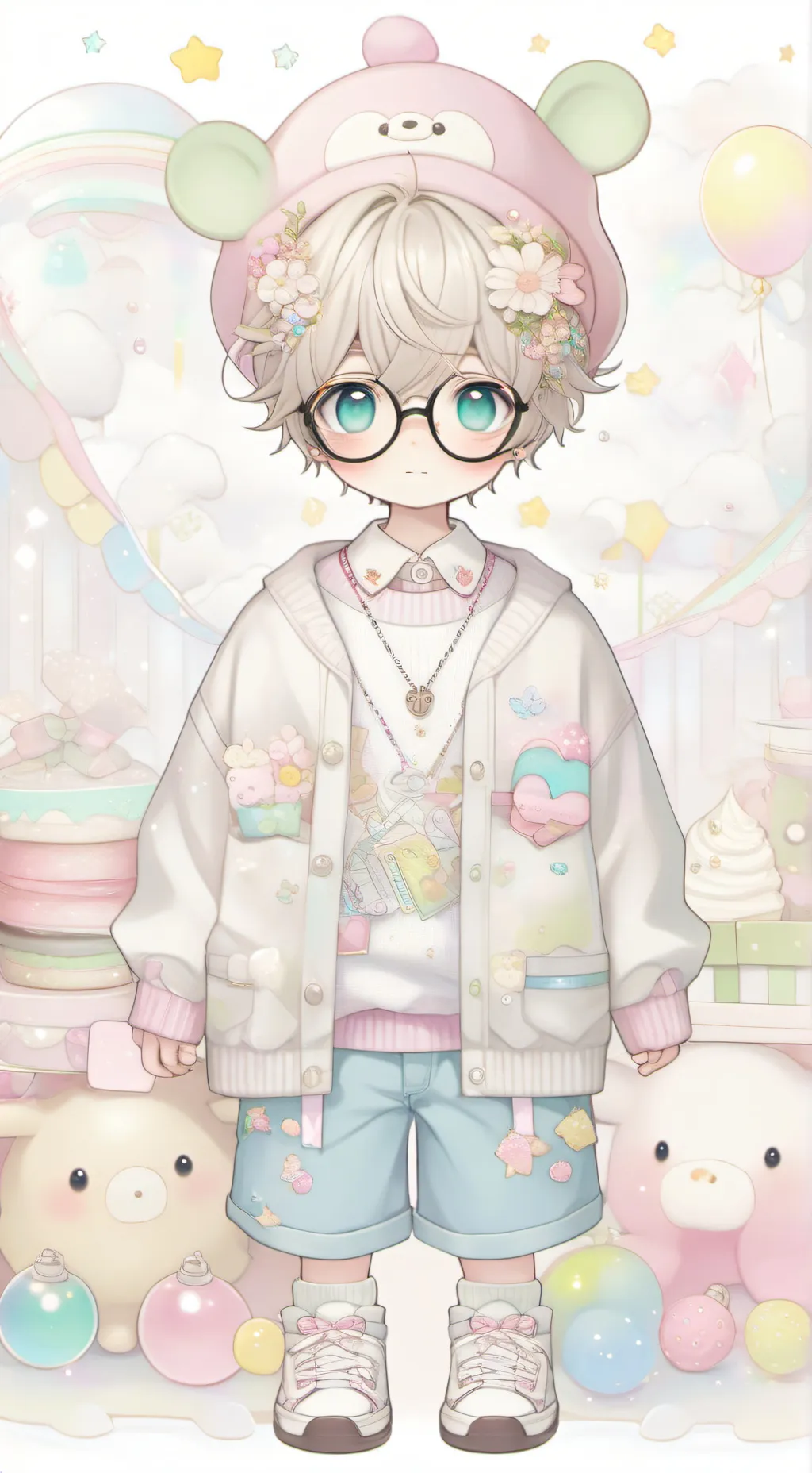 ai character: jay💙💙 background