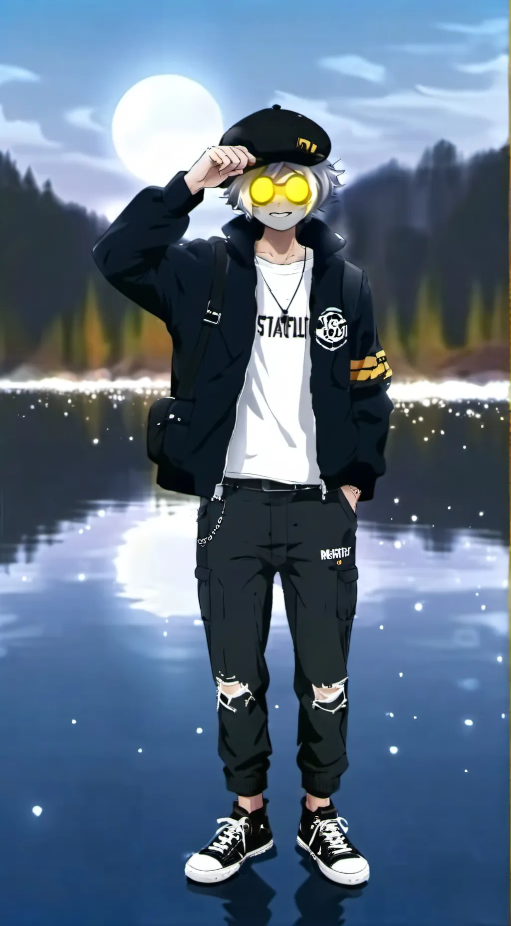 ai character: N murder drones ^^ background