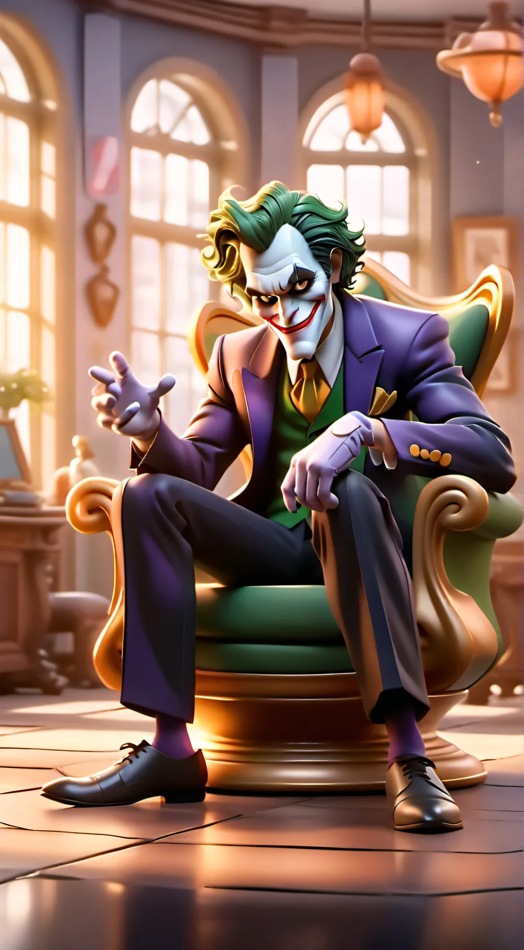 ai character: Joker Batwheels  background