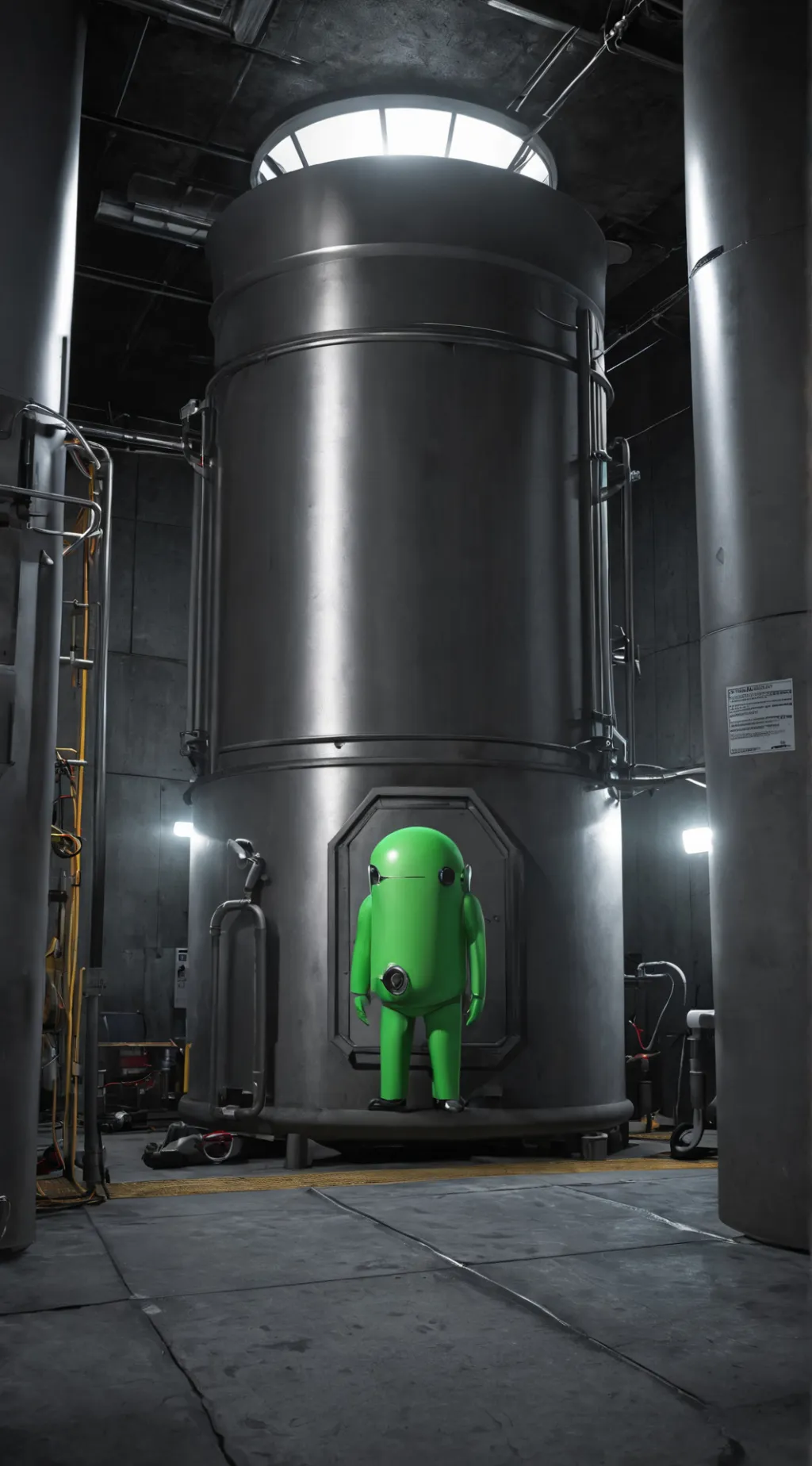 ai character: Mira HQ background