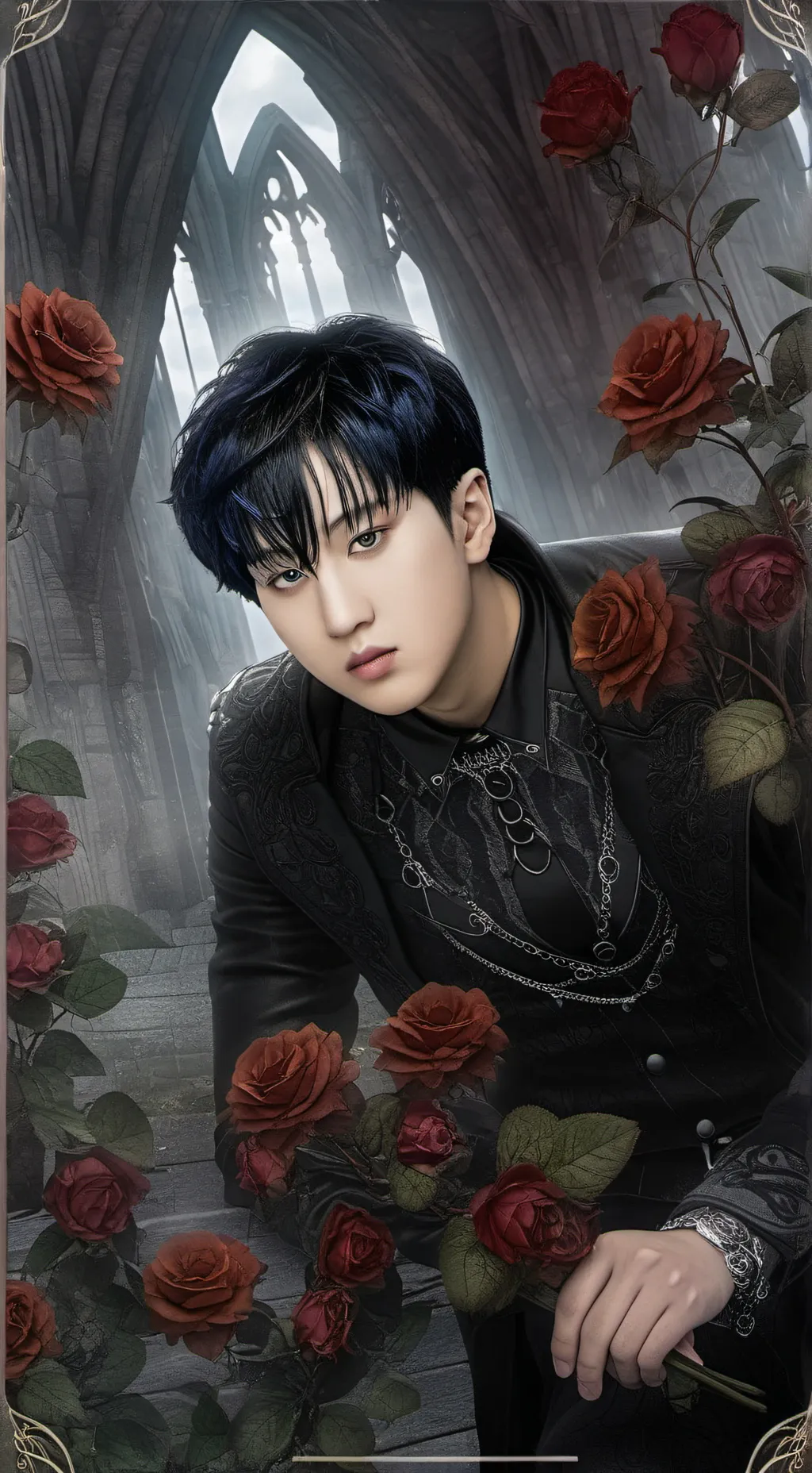 ai character: Changbin mafia💅🏻 background