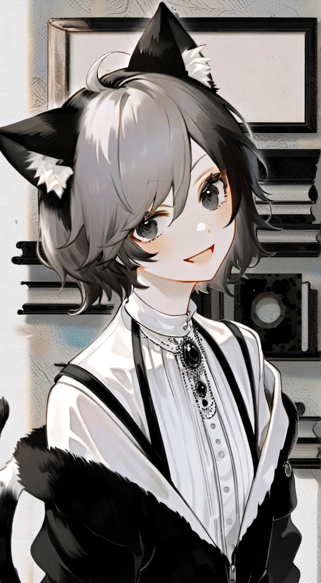 ai character: Mystic Mix Furry background