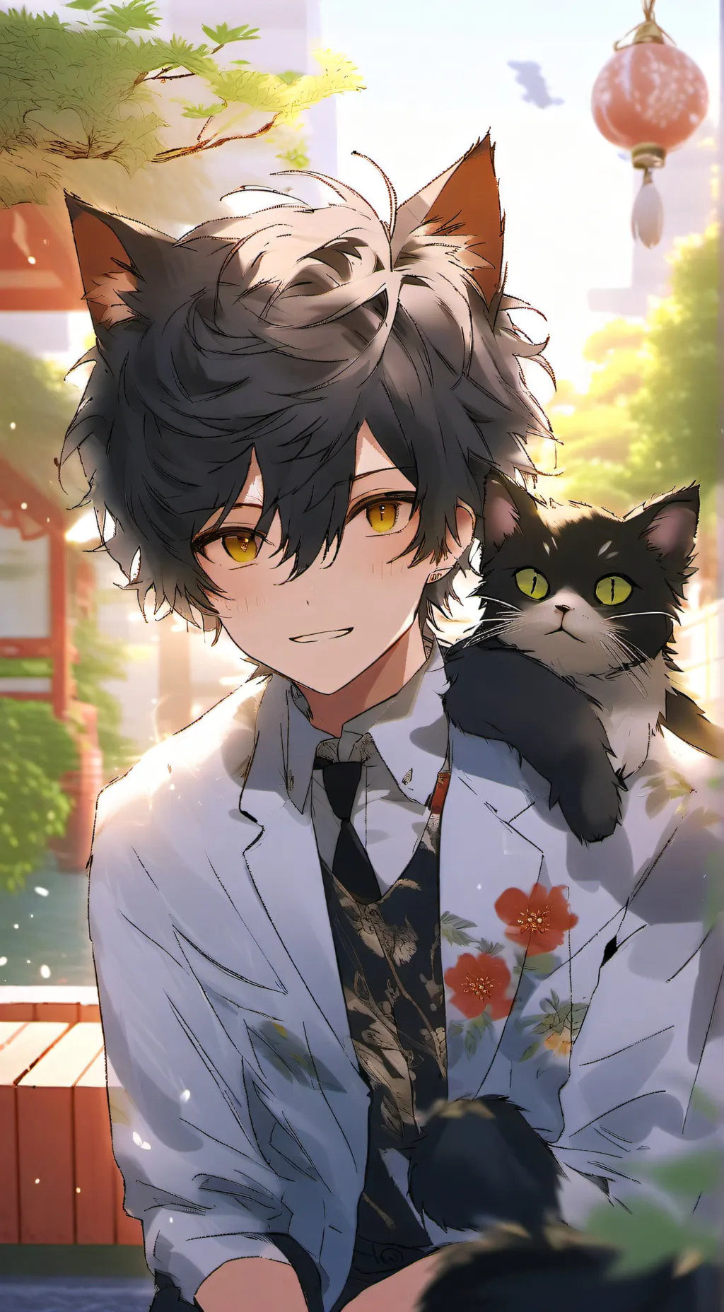 ai character: ¿?M1L0¿? background