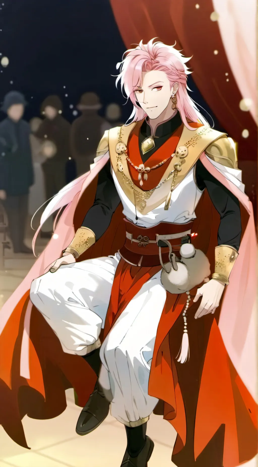 ai character: DSMP face reveal background