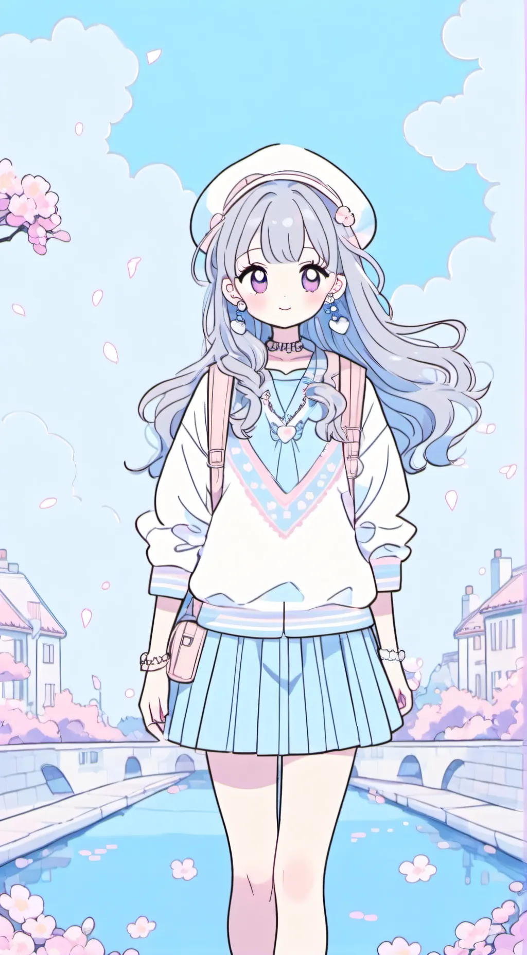 ai character: girls friend group background