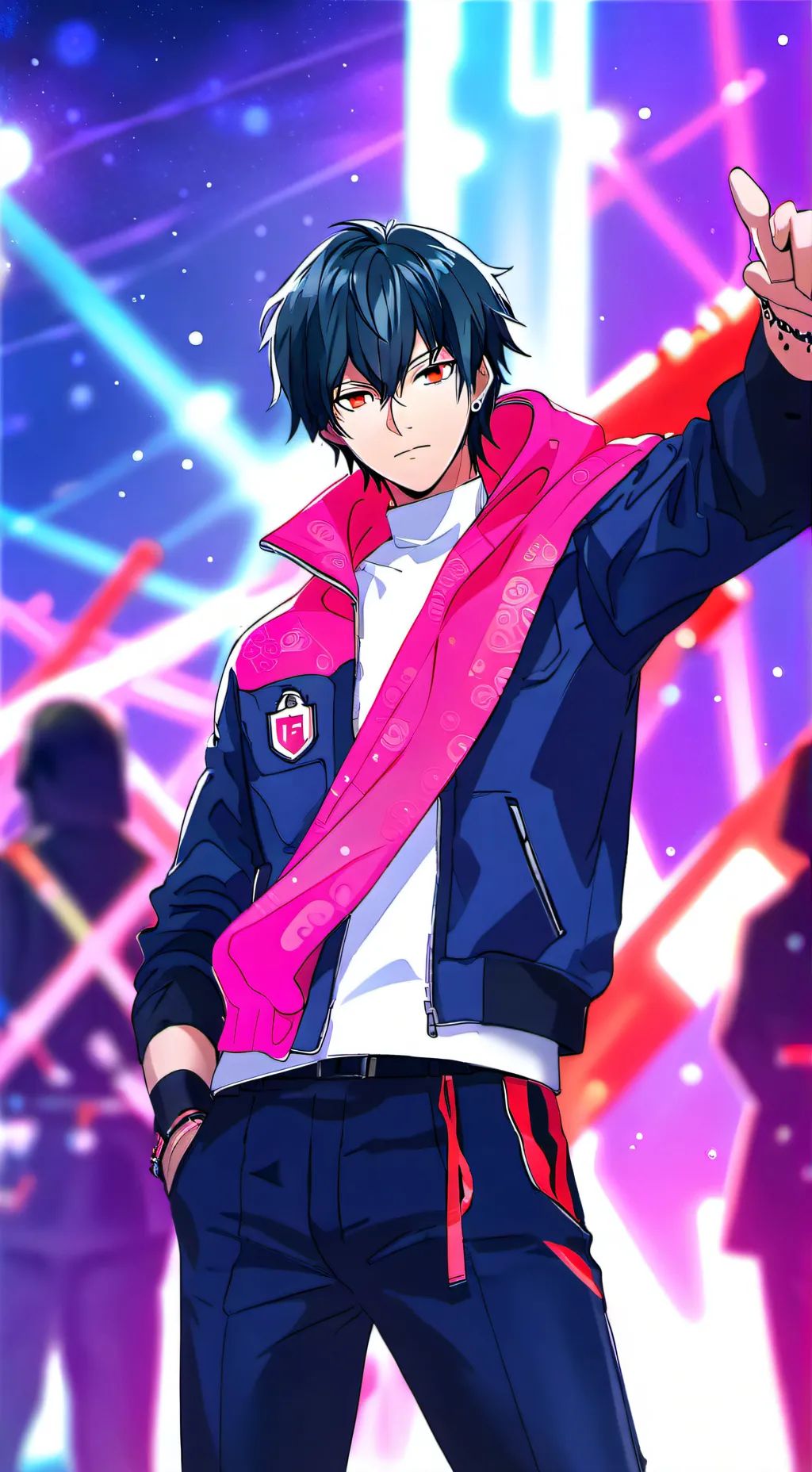 ai character: flexy background