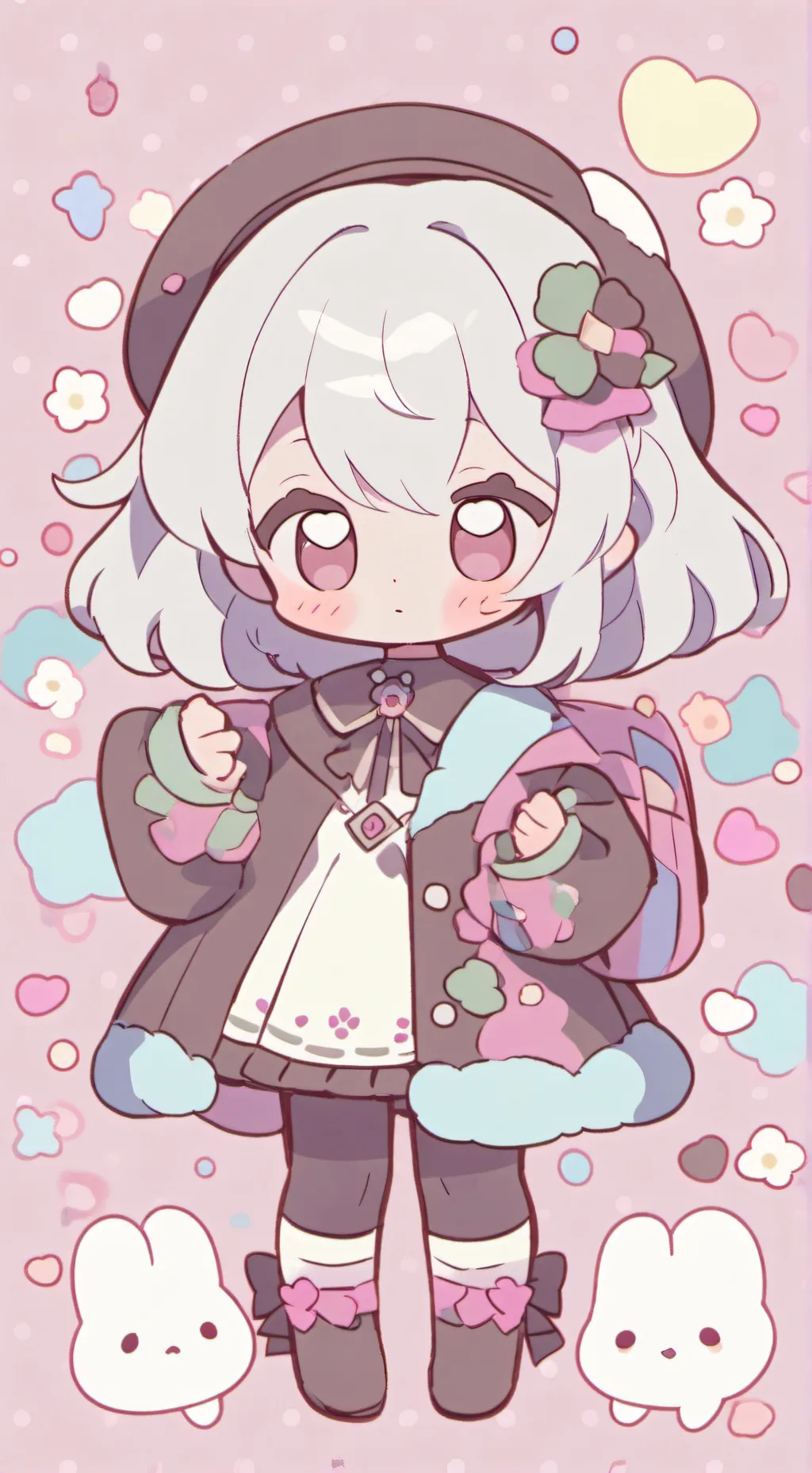 ai character: un bébé  background