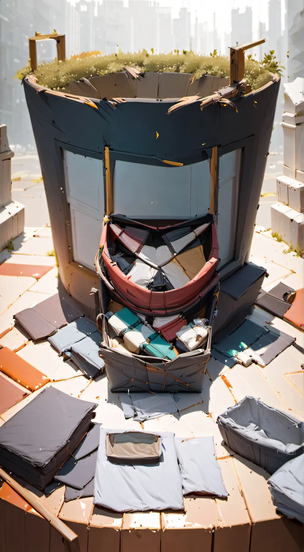 ai character: The “washing” background