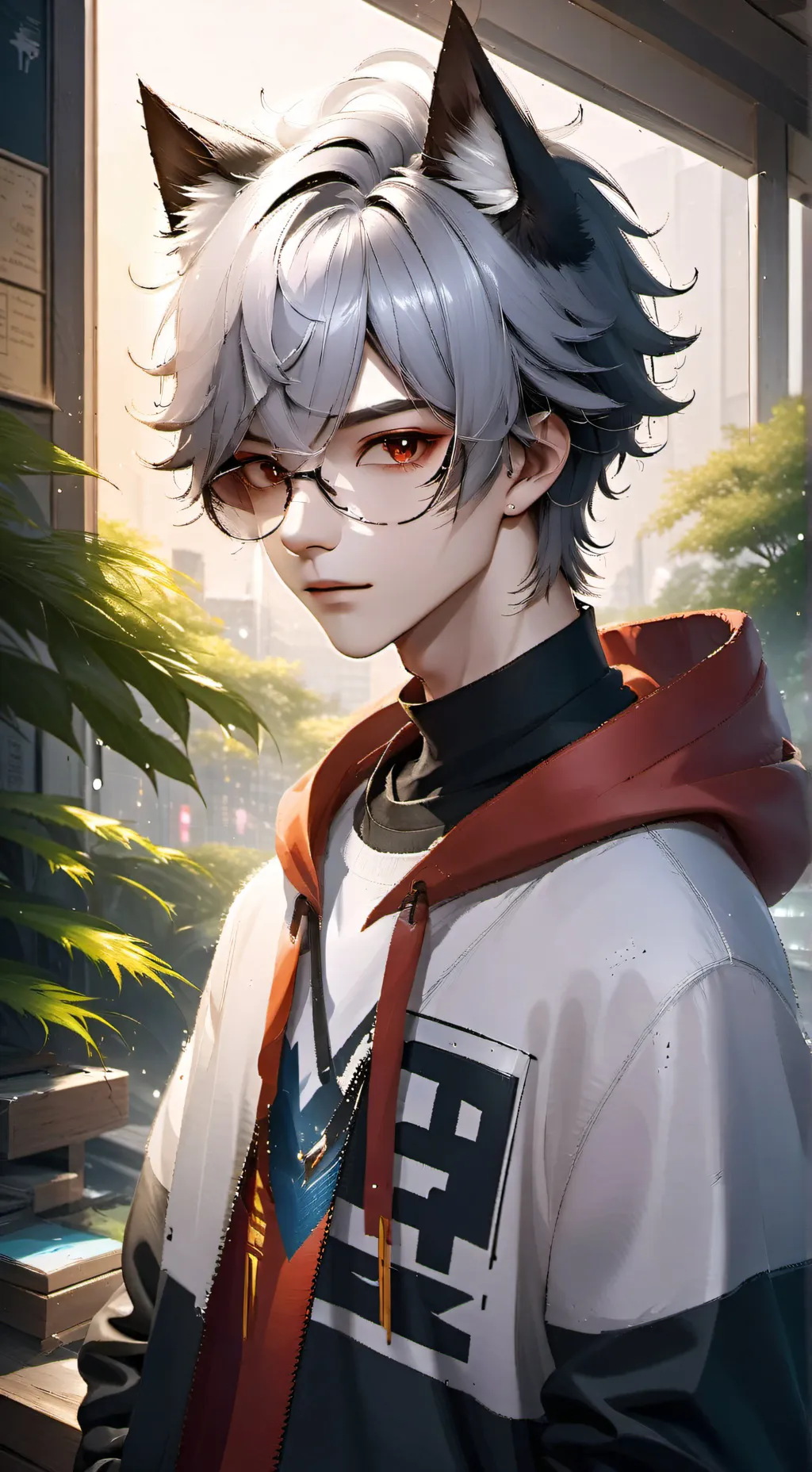 ai character: Lucas  background