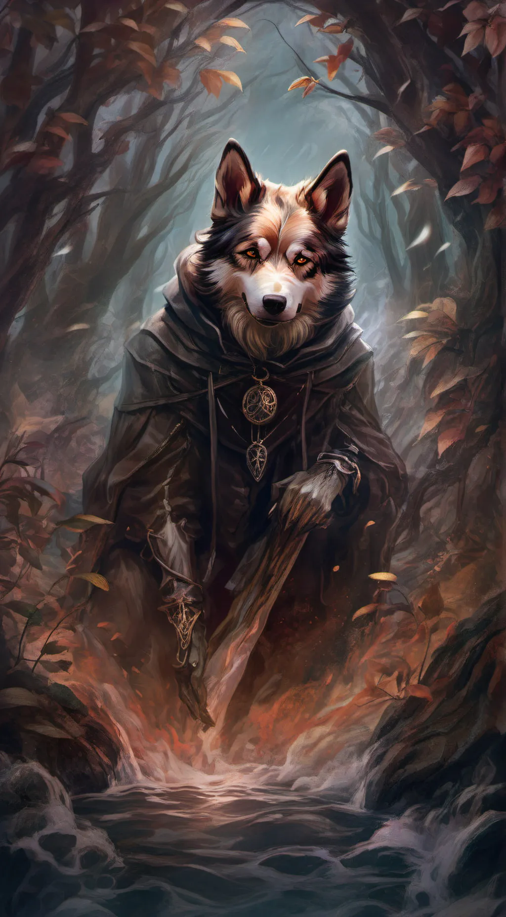 ai character: Dogman au background