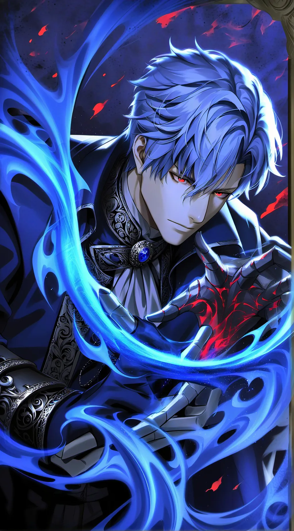 ai character: shoto todoroki  background