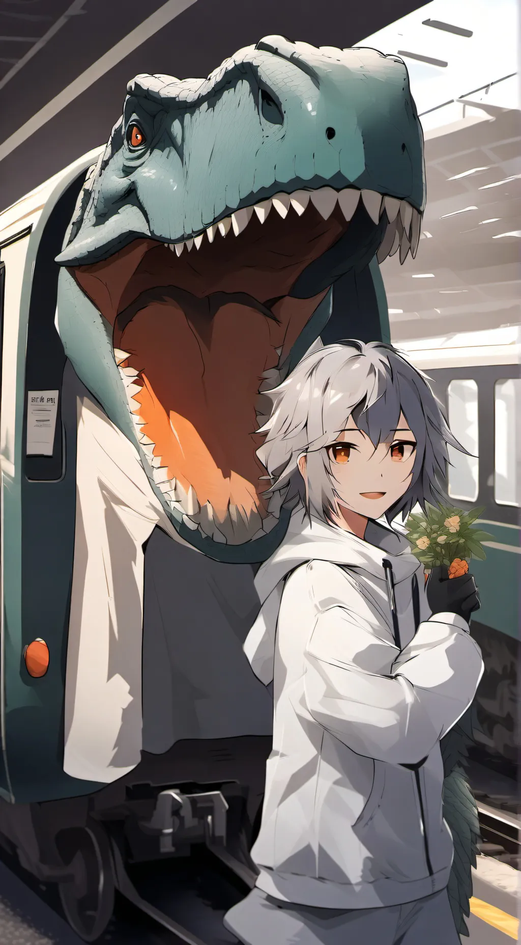 ai character: dinozane background