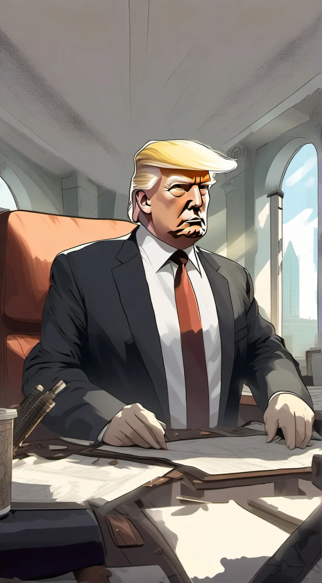 ai character: Donald Trump background