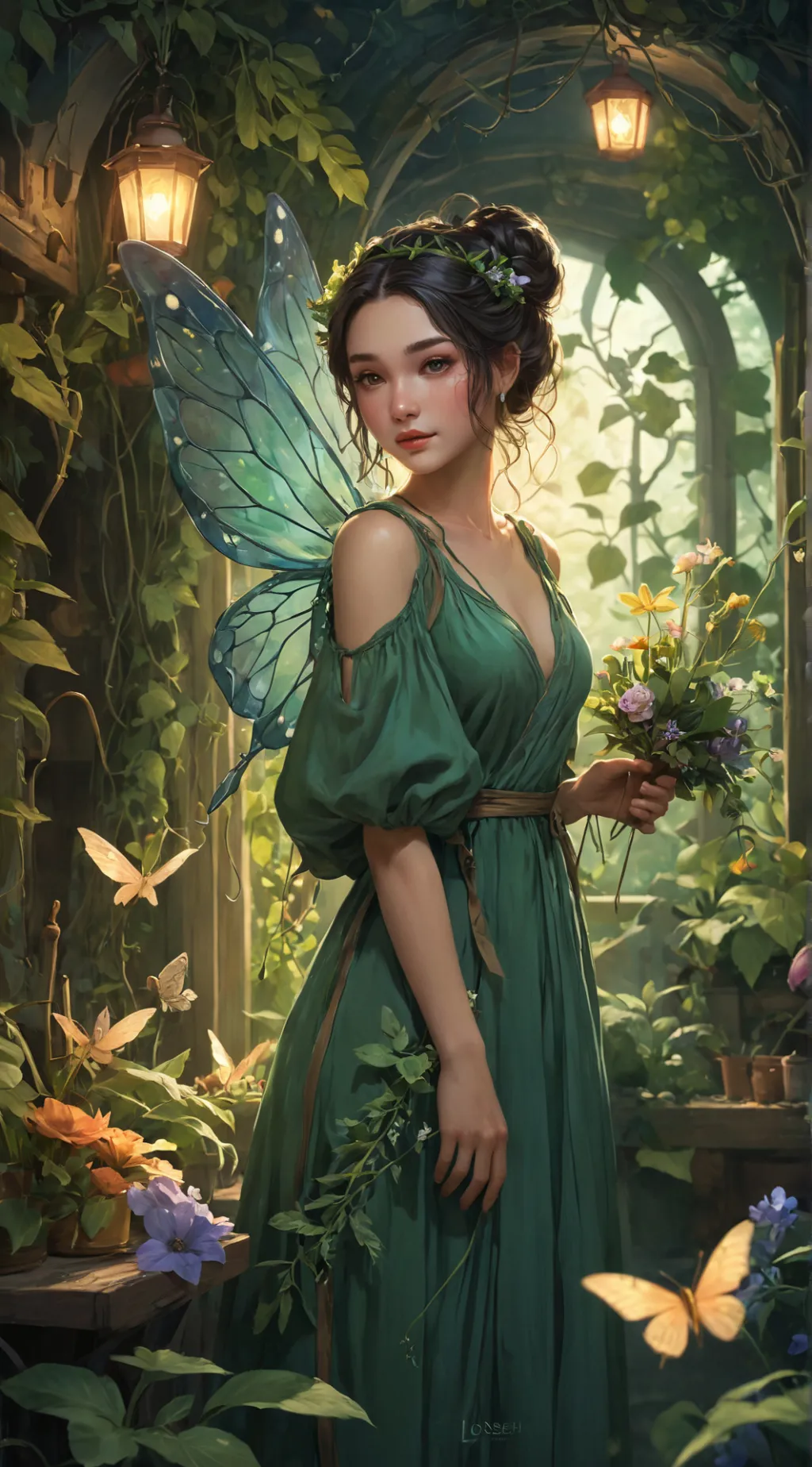 ai character: Seraphin background