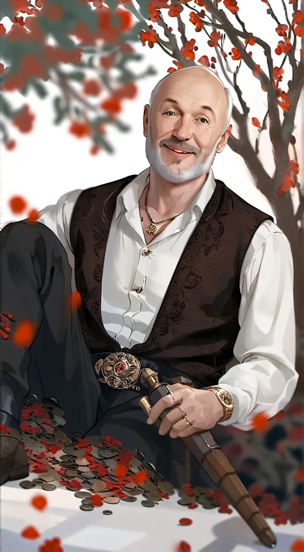 ai character: franck Leboeuf  background