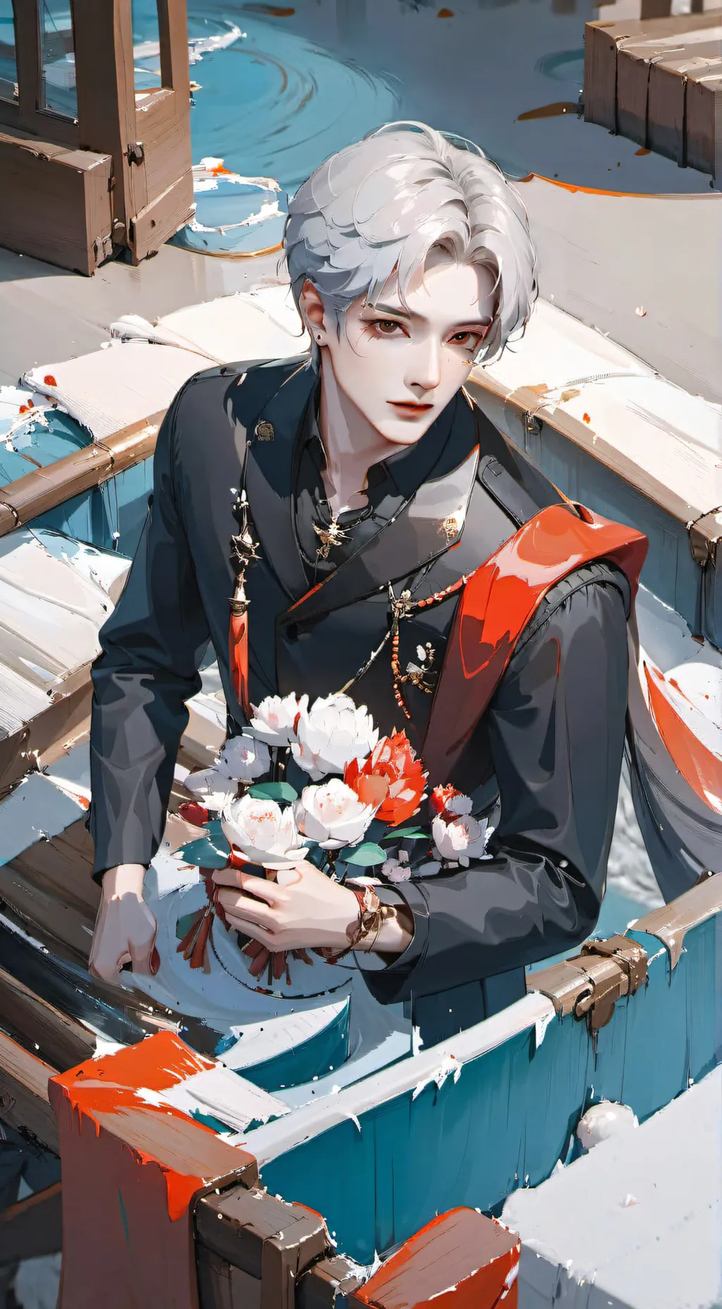 ai character: Asher😏😉 background