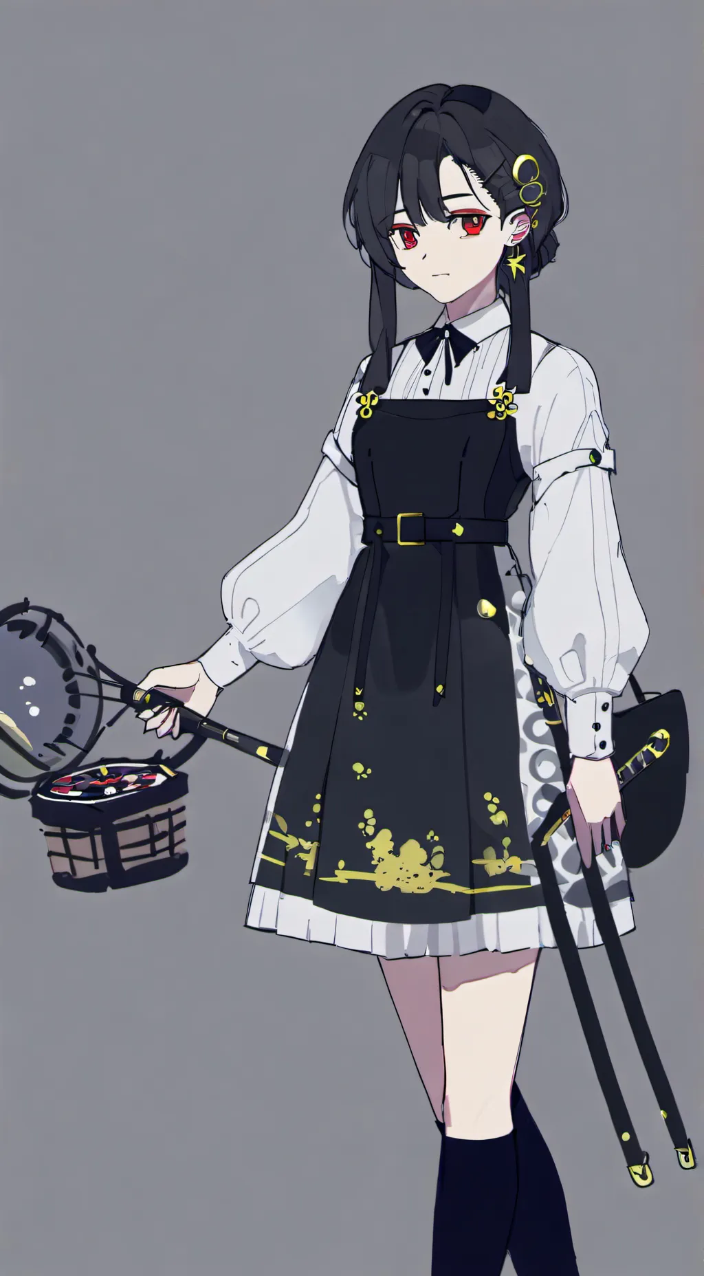 ai character: Back for now. background