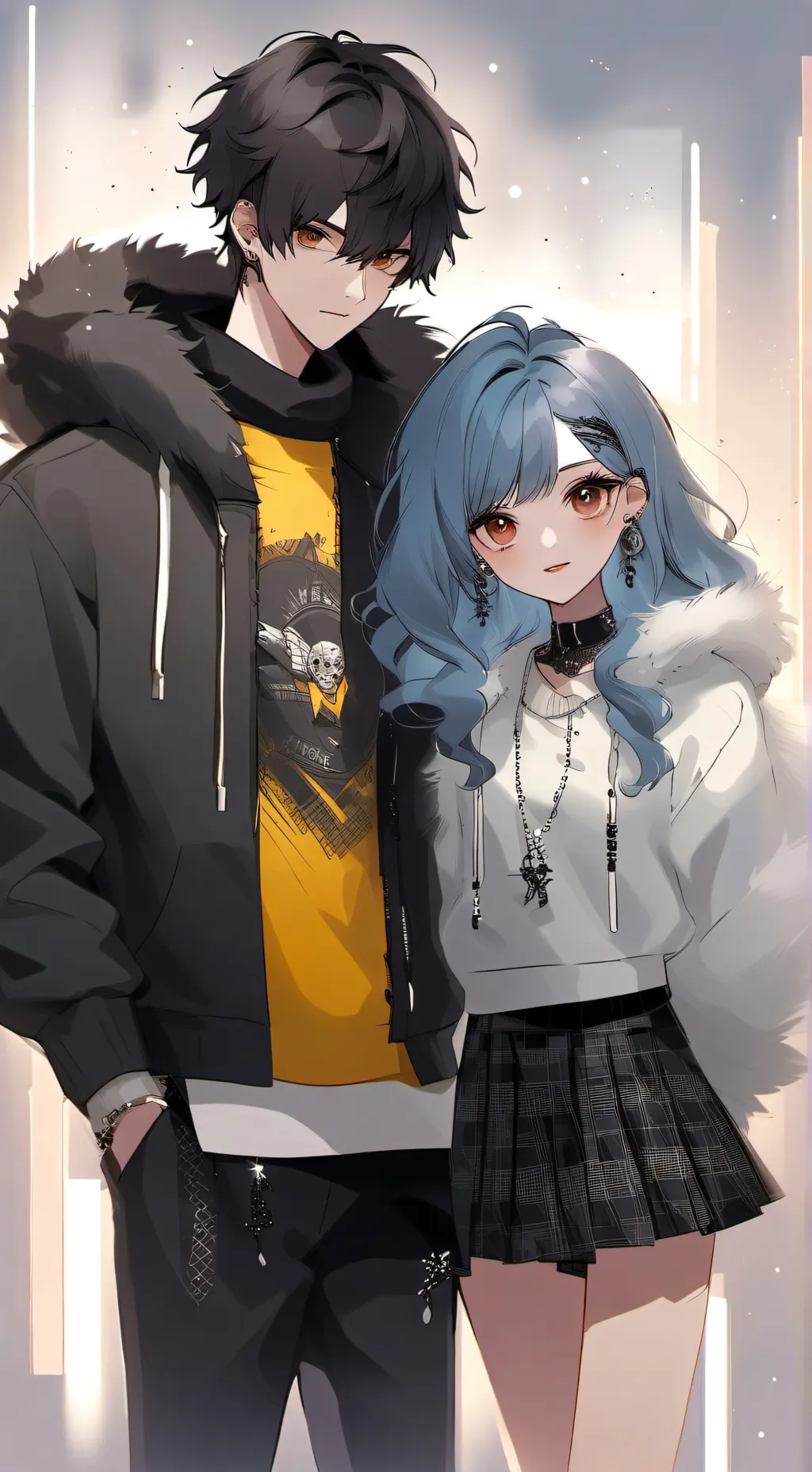 ai character: Raven & Ryan  background