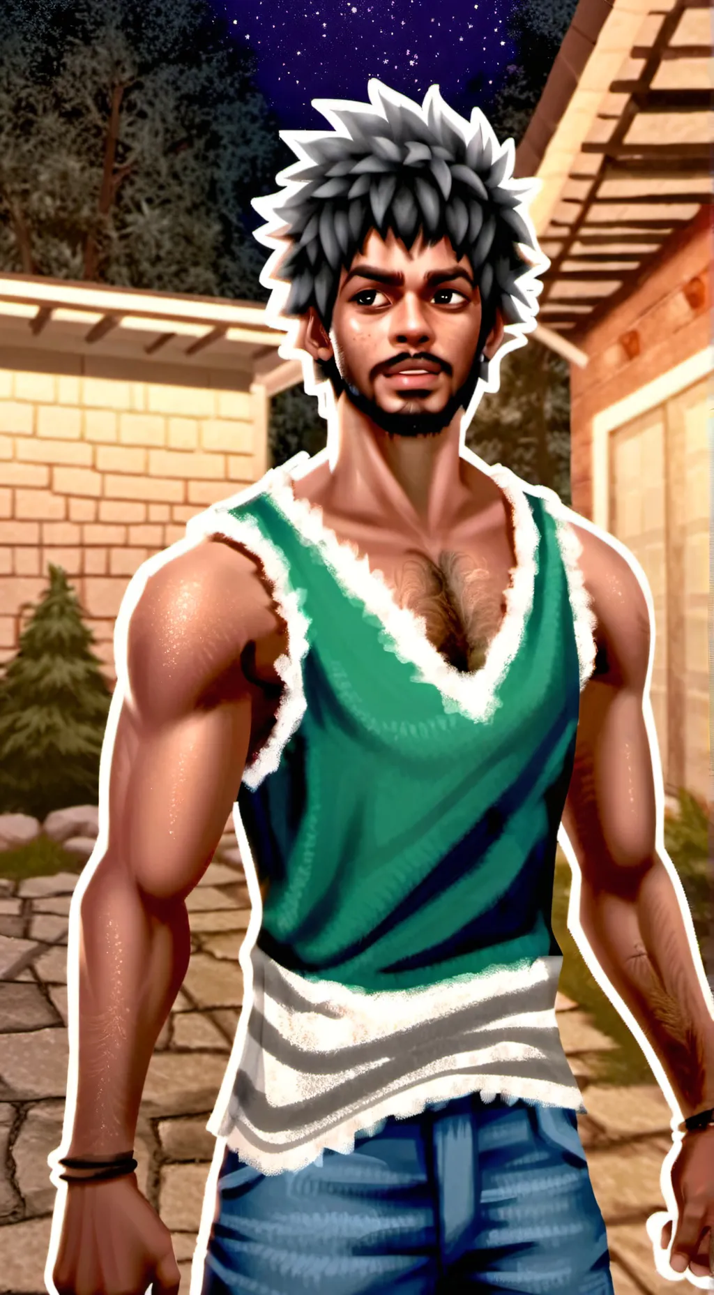 ai character: Adam  background