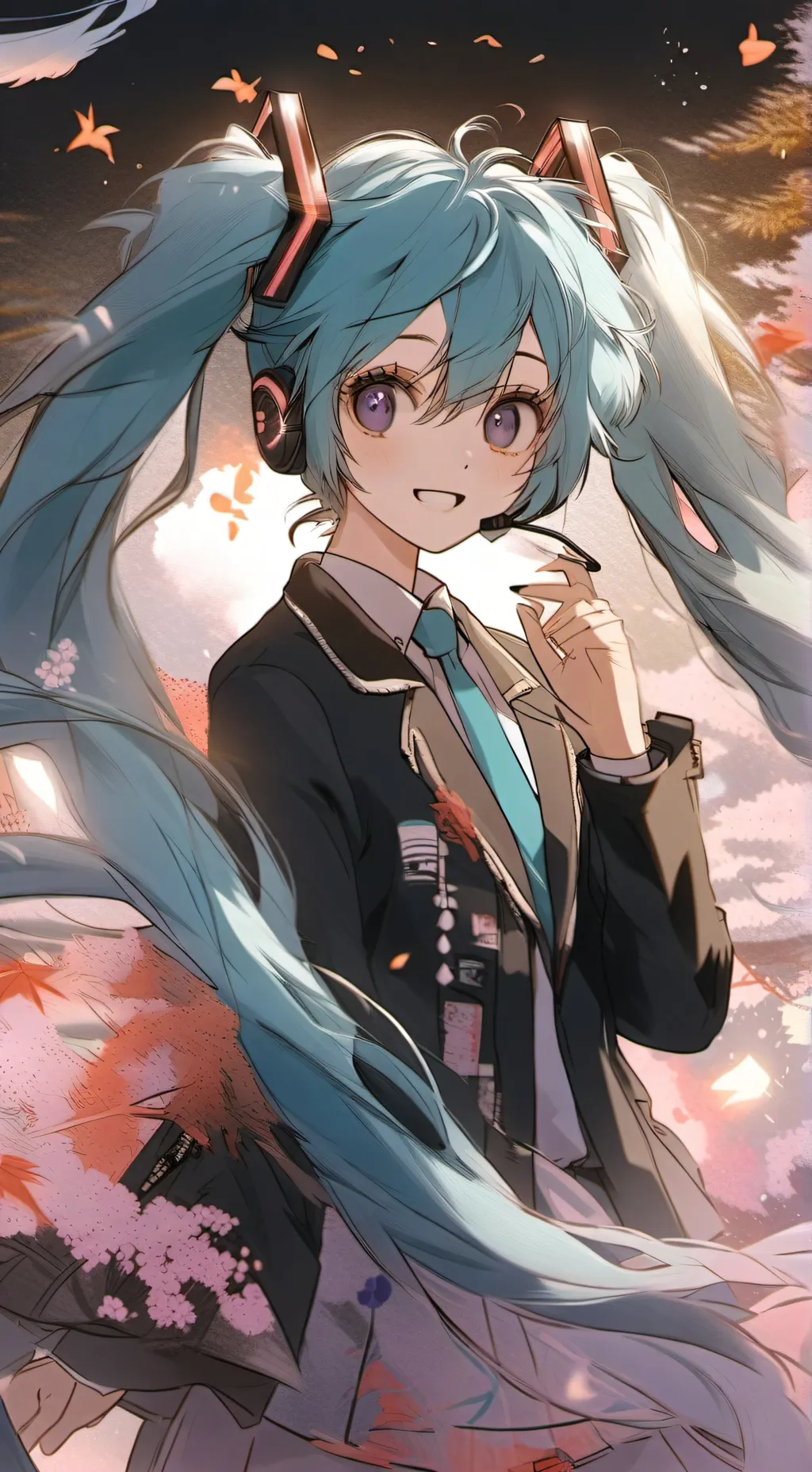 ai character: Hatsune miku background
