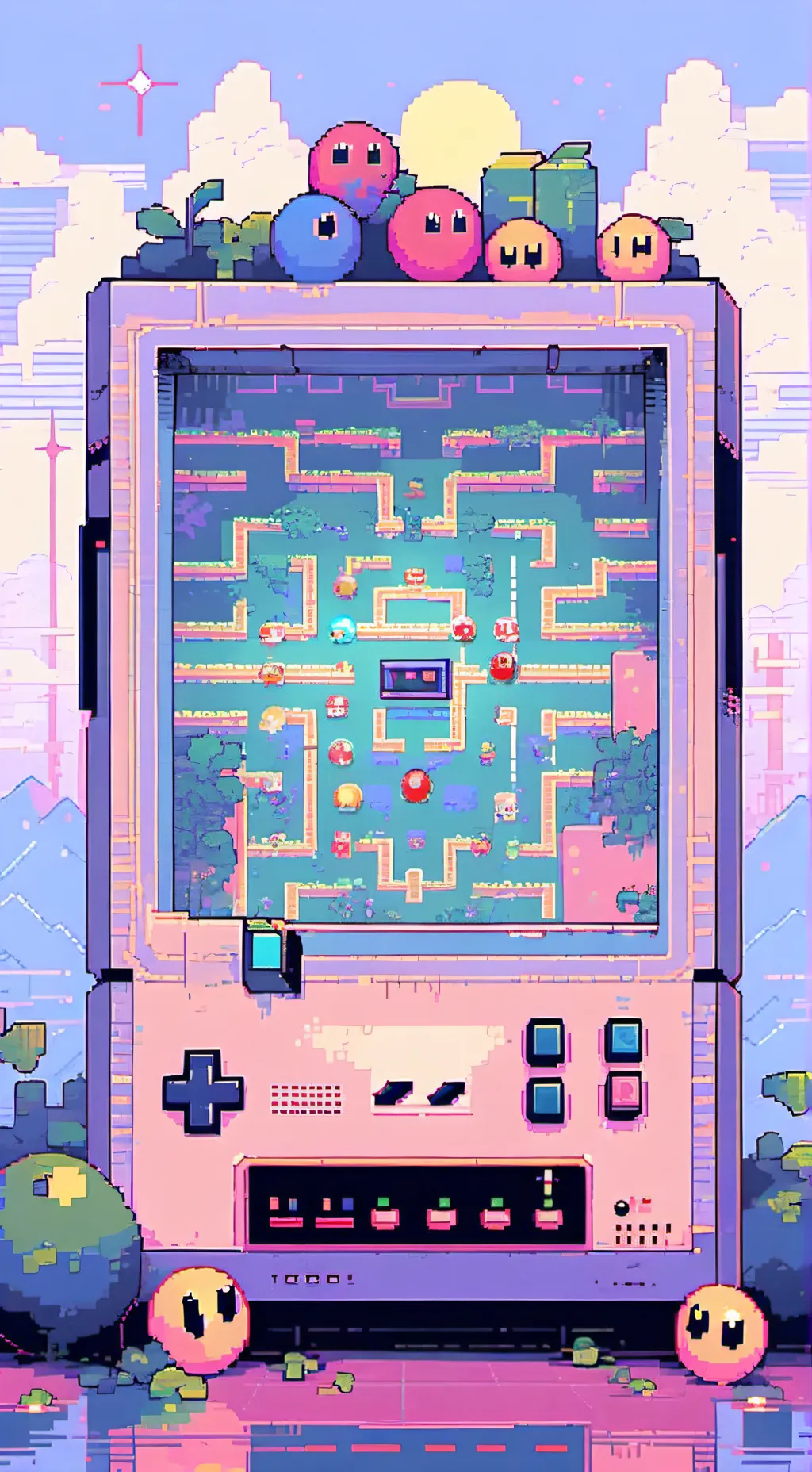 ai character: Pac-Man background