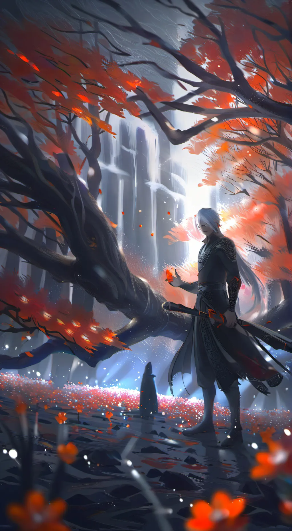 ai character: alone. background