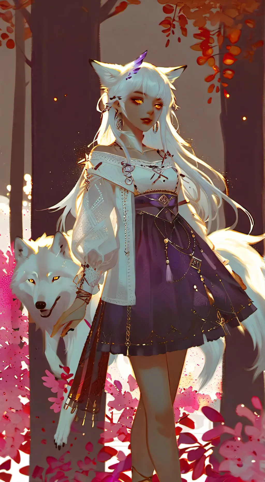 ai character: violet (2) background