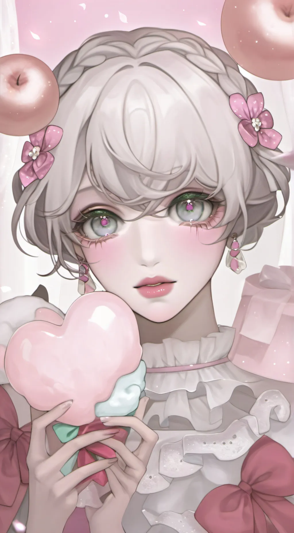 ai character: ≽^• ˕ • ྀི≼ ℊ𝐈𝓙𝐈 background