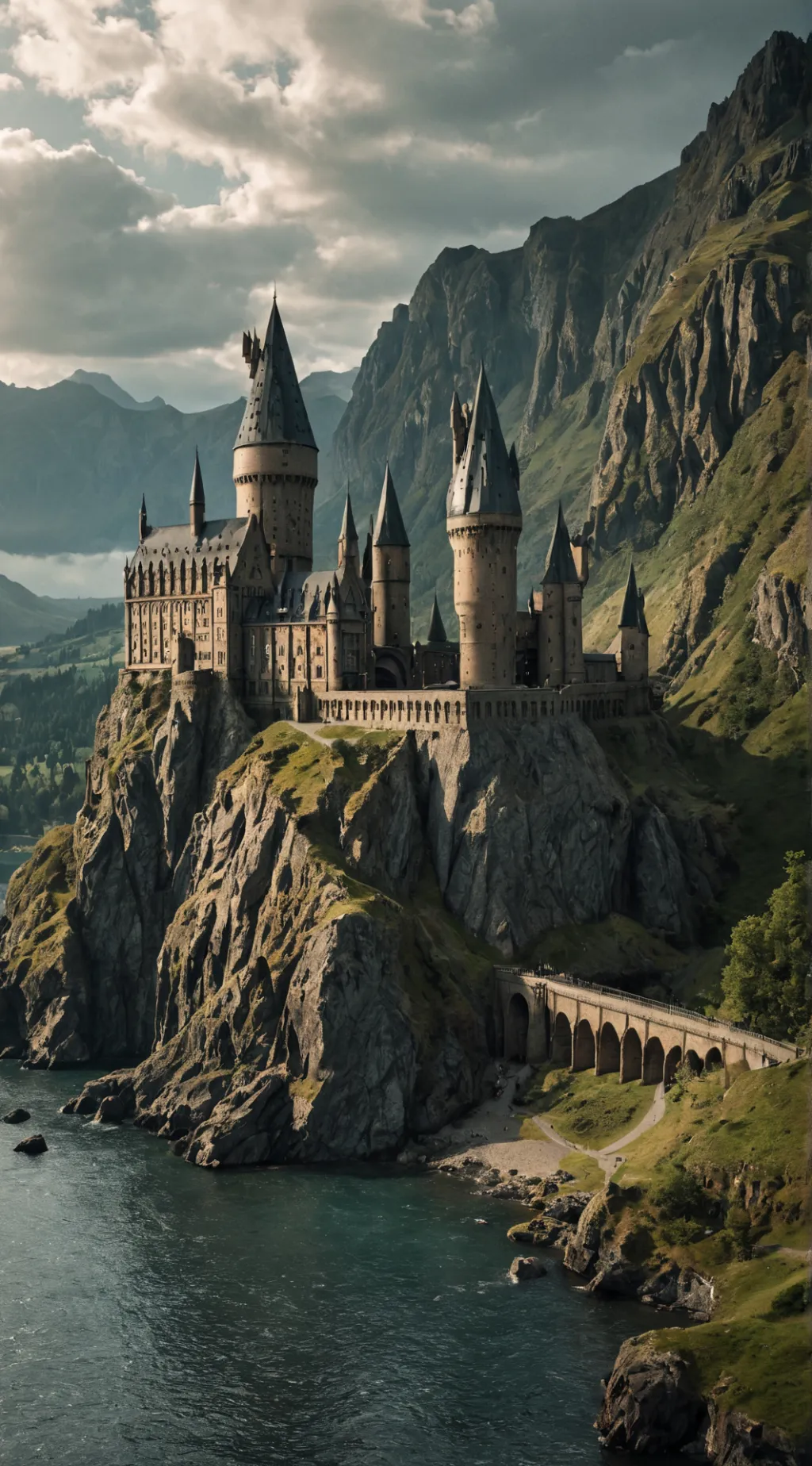 ai character: Hogwarts  background