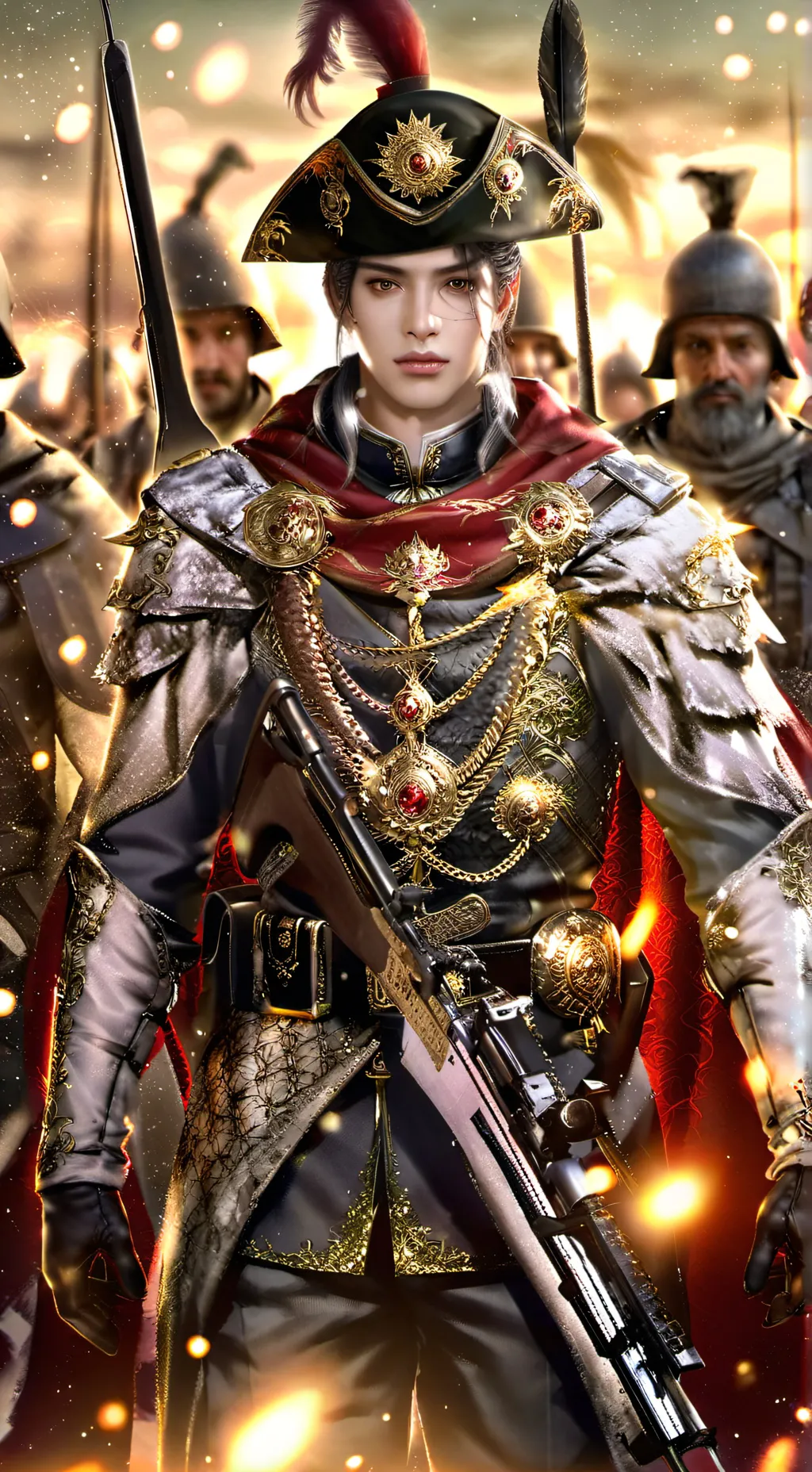 ai character: Easter riseing background